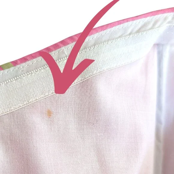 Lilly Pulitzer pink white daisies boned corset strapless tie back dress Ws 6 - Picture 9 of 9